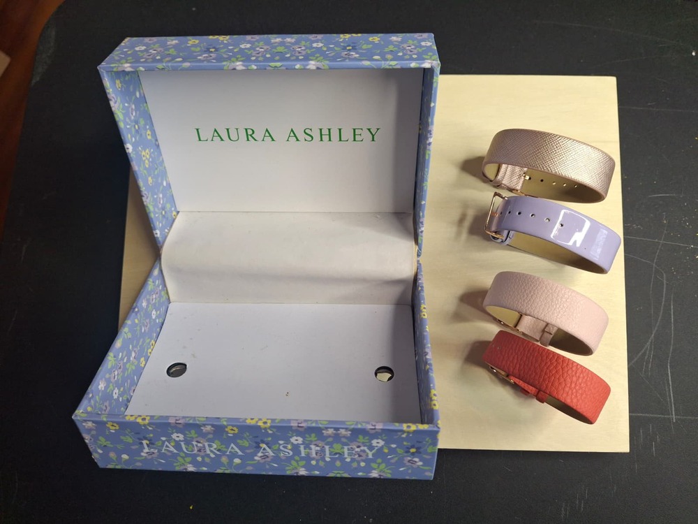 Laura Ashley Women's Interchangeable Watch Gift Set (STRAPS ONLY-WATCH MISSING)